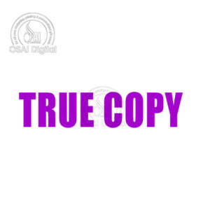 TRUE COPY STAMP