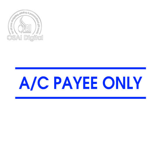 Printtoo Stamp NON NEGOTIABLE A/C PAYEE ONLY Self Inking Rubber Stamp-PRSS189 