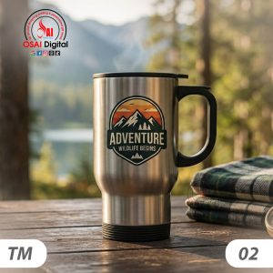 TRAVEL MUG SILVER