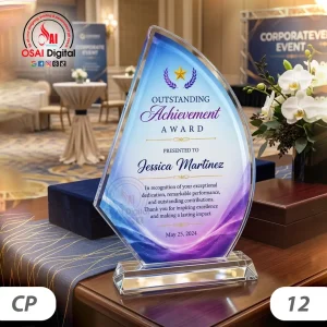 CRYSTAL PLAQUE 12